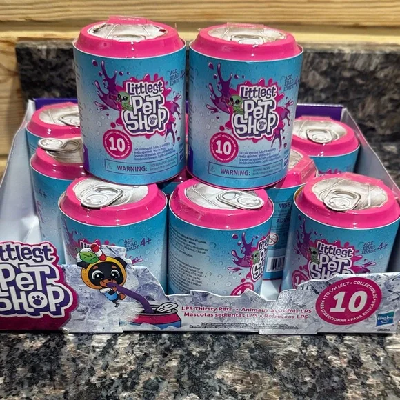 Littlest Pet Shop Pink and Blue Collectible Cans - Picture 1 of 5